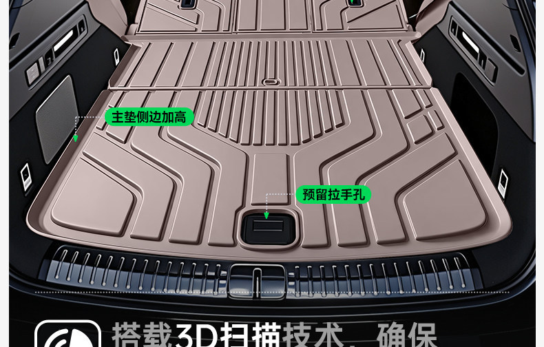 Suitable for Ideal L8 Livis trunk mat, TPE integrated trunk mat, car interior modification accessories, floor mat supplies