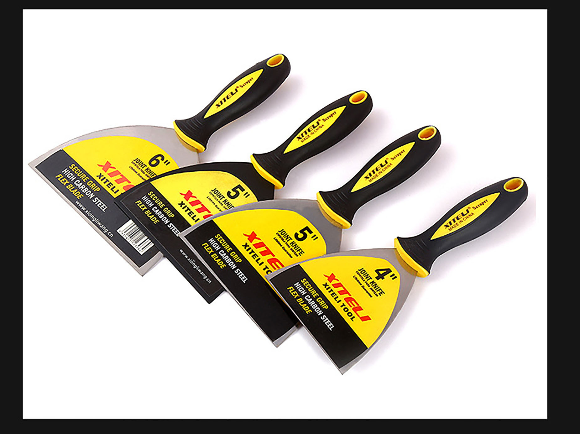 高碳钢腻子刮刀油灰刀汽车钣金喷漆刮刀墙面找平工具刮片清洁刀