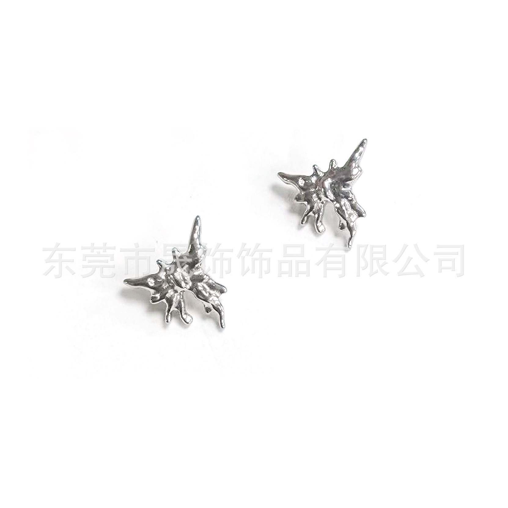 F136 Titanium Alloy 朋克流体 Liquid 态 Butterfly Ear Stud Helix Cartilage Stud Labret Stud 人体 Piercing Jewelry Accessories
