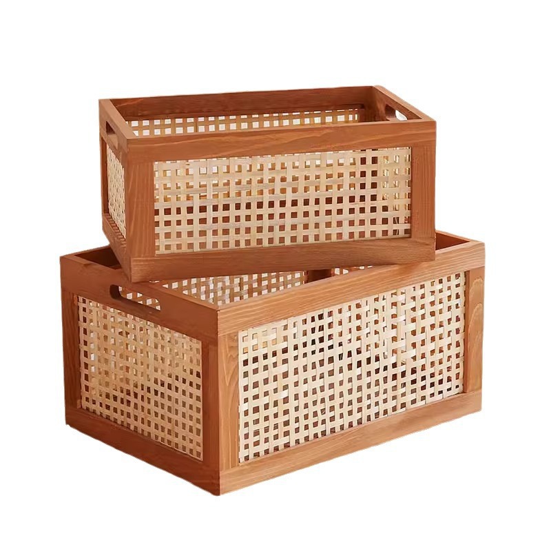 Boîte de rangement pliable en tissu pour organisation maison_voghion.com