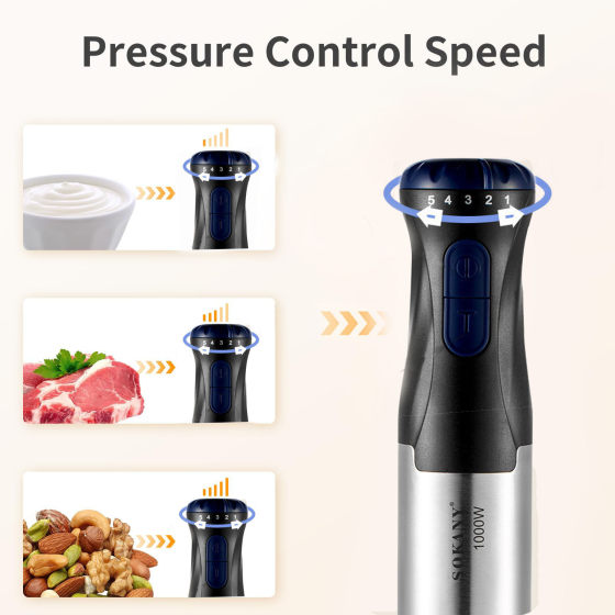 Cross-border 110V US Standard 220V European Standard Cooking Bar Baby Food Supplementary Machine Handheld Electric Mixer Multifunctional Household