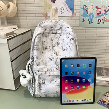书包女生小学生新款初中高中生女孩大容量双肩包ins森系轻便背包