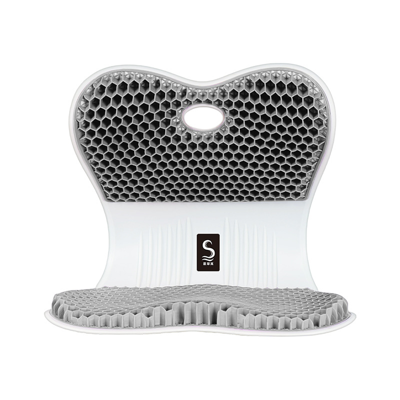 Soporte de cintura ergonómico sentado silla cojín cuidado lumbar Oficina cojín de gel transpirable 3D disipación de calor cojín de soporte de cintura