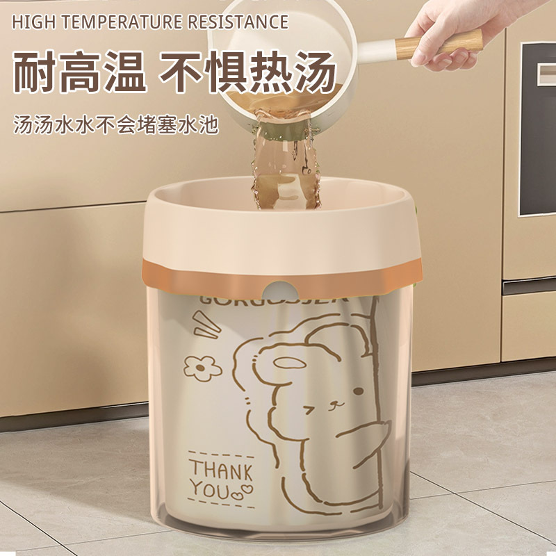 抽绳式印花抽绳垃圾袋加厚手提厨房宿舍学生大号塑料袋提拉收口|undefined