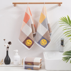 毛巾純棉批發14支家用加厚吸水洗臉面巾伴手禮色織提花毛巾批發