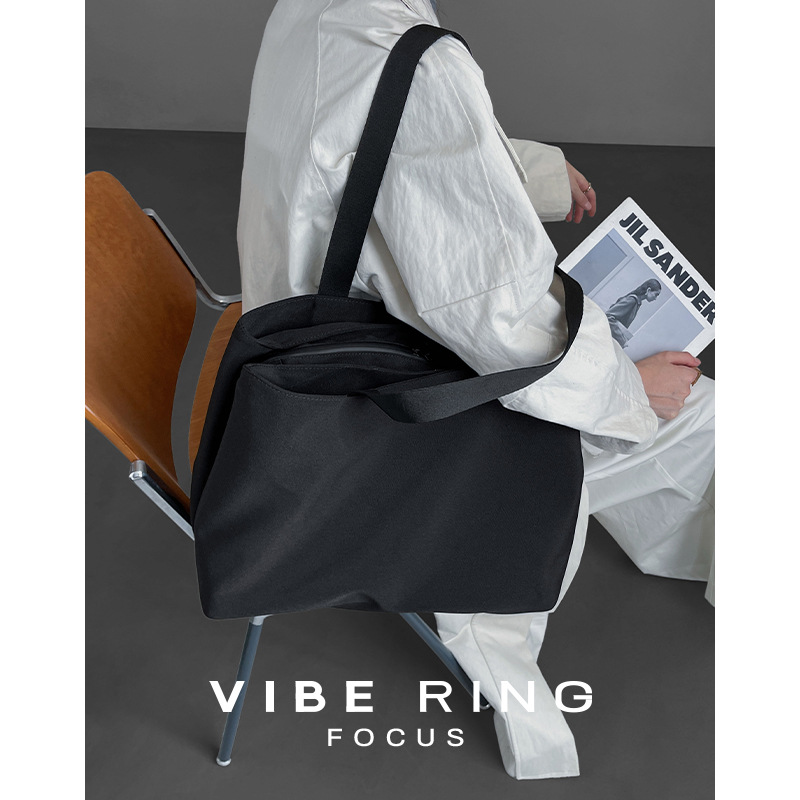 Highly Recommended! Nylon Commuter Tote Bag For Women, Large Capacity Multi-Compartment Laptop Bag, Mommy Bag - Thumbnail 3