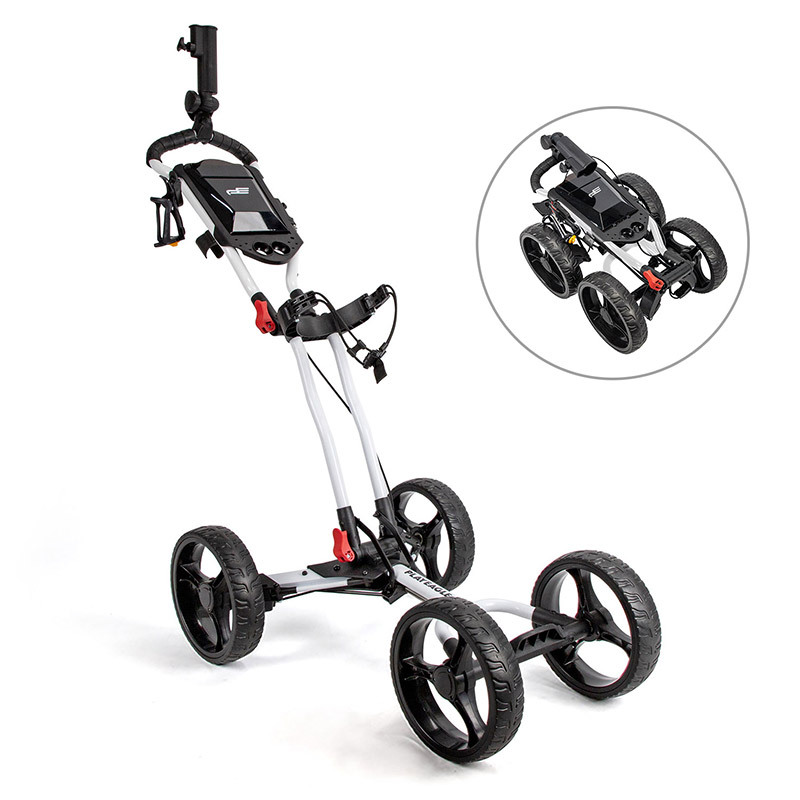 El modelo más vendido en el extranjero, carrito de golf PLAYEAGLE, carrito de cuatro ruedas, plegable, hecho de aleación de aluminio.