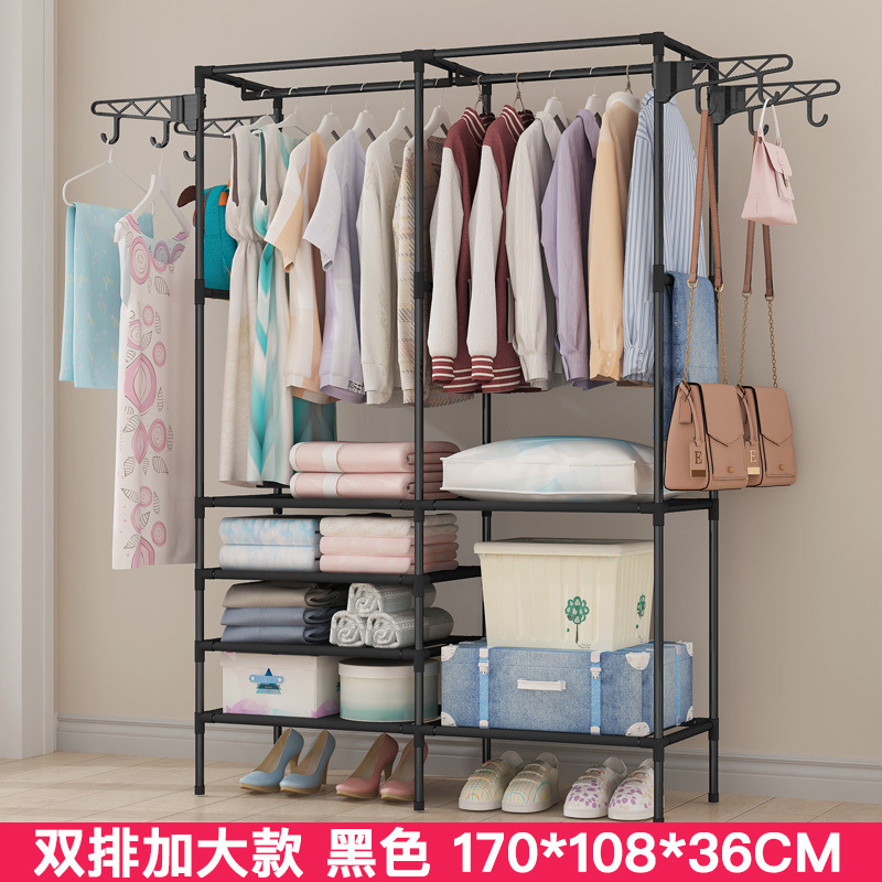 복열 옷걸이 블랙[후크 4개]