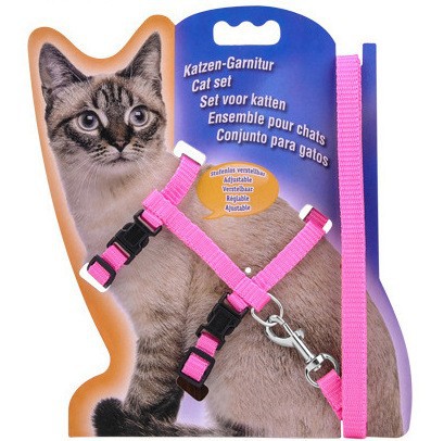 Correa de gato correa de nylon en forma de I correa de pecho duradera correa de cadena de gato correa de gato al por mayor