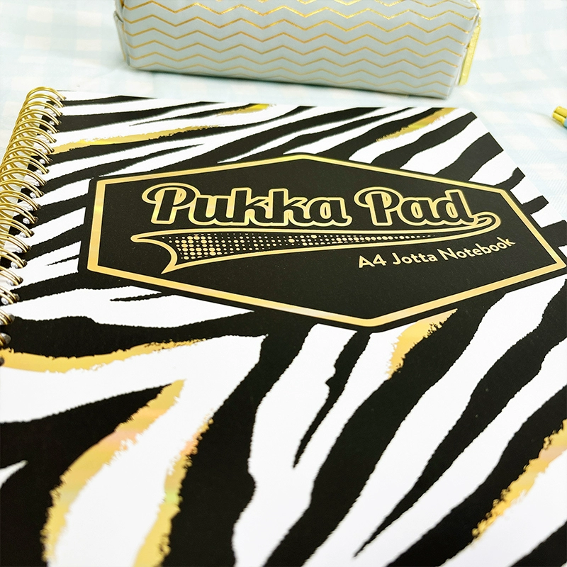 Блокнот A4 Pukka Pad, золотая пружина, блокнот с высокой привлекательной спиралью, простой конспект для колледжа