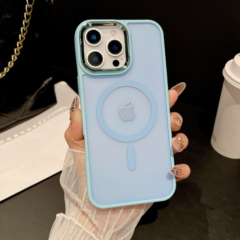 Apple 1716ProMax 磁気吸着15携帯電話ケース、肌触りの良いマット仕上げ、14フルカバー、13電気メッキ、指紋防止に適しています。|undefined