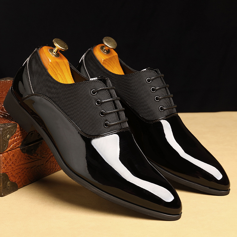 Business dress pointed shoes Casual shoes for men_vogvips.com