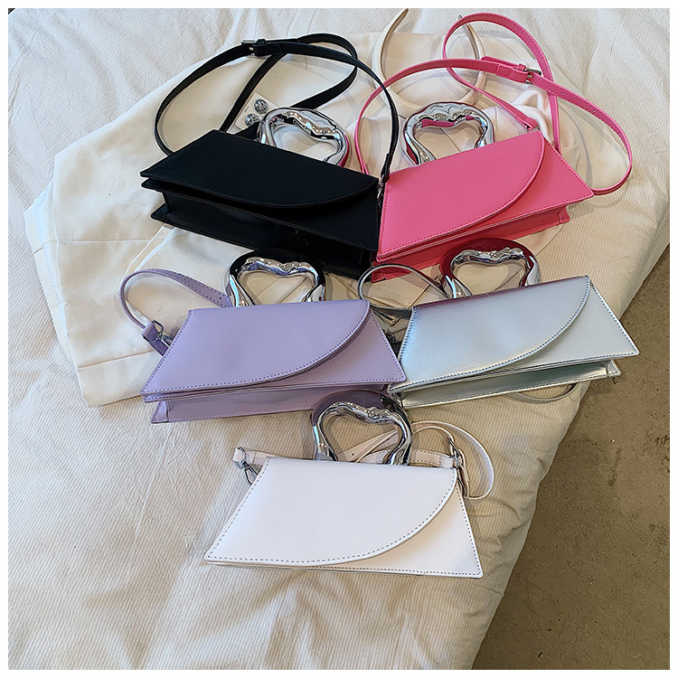 Piccola borsa a mano quadrata da donna tracolla versatile elegante_voghion.com