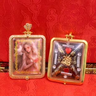 Thai Buddhist Amulet Fa Hui Version Azan Bisha Buddha Pendant Hanging Ornament