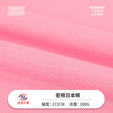 现货200g紧密密根日本棉 人棉混纺TR拉架平纹布 外贸时装针织汗布