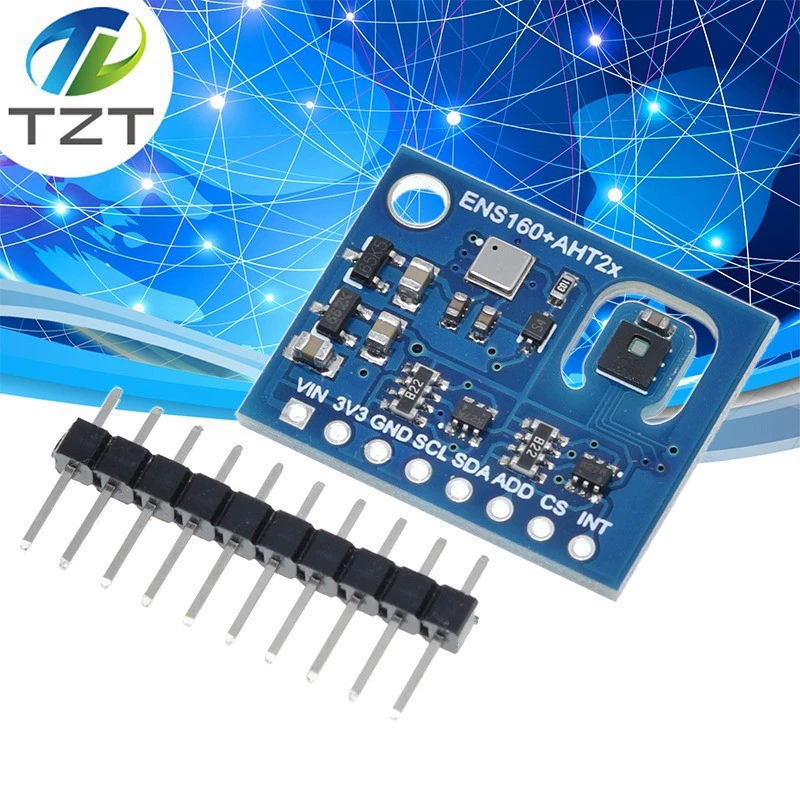 ENS160 AHT21 CO2 eCO2 TVOC CO2 Датчик качества воздуха и влажности