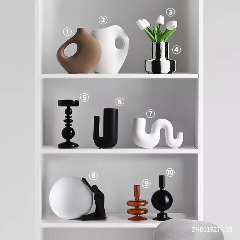 わびさびスタイルの抽象的な芸術的なソフト装飾品モダンなリビングルームのテレビキャビネットワインキャビネットニッチホームインテリア卸売|undefined