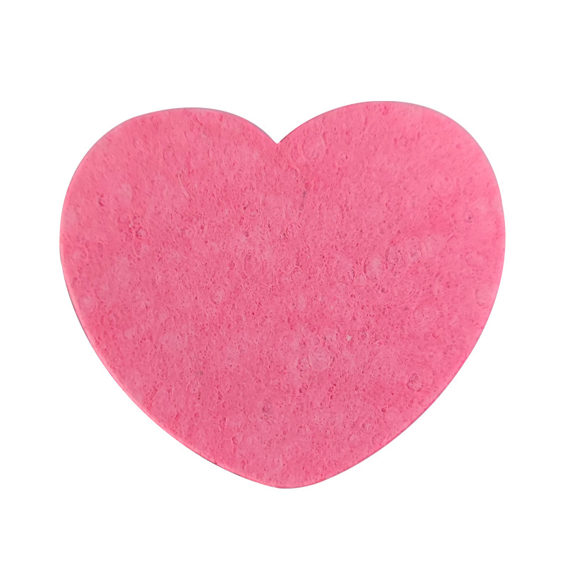 Venta caliente transfronteriza de pulpa de madera de algodón cara lavado soplo de compresión desechable lavado de cara soplo redondo en forma de corazón Toner limpieza lavado de cara artefacto