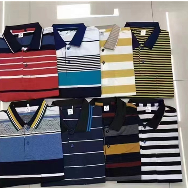 Street Vendor Dad Outfit Stock Clearance 1 Yuan 2 Yuan Middle-Aged and Elderly Clothing Wholesale Website Large Quantity Discount New Products 9.9 Package