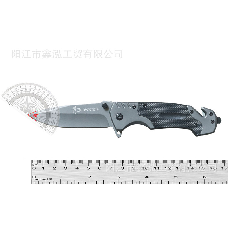 Cuchillo al por mayor autodefensa de alta dureza cuchillo plegable multifuncional coche supervivencia al aire libre pesca cuchillo afilado de corte de fruta