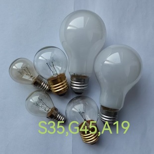 Tungsten Filament Bulb S35G45A19E14Se26E27 Chandelier Bulb Table Lamp Bulb Mirror Front Bulb Environmentally Friendly Factory Direct Sale