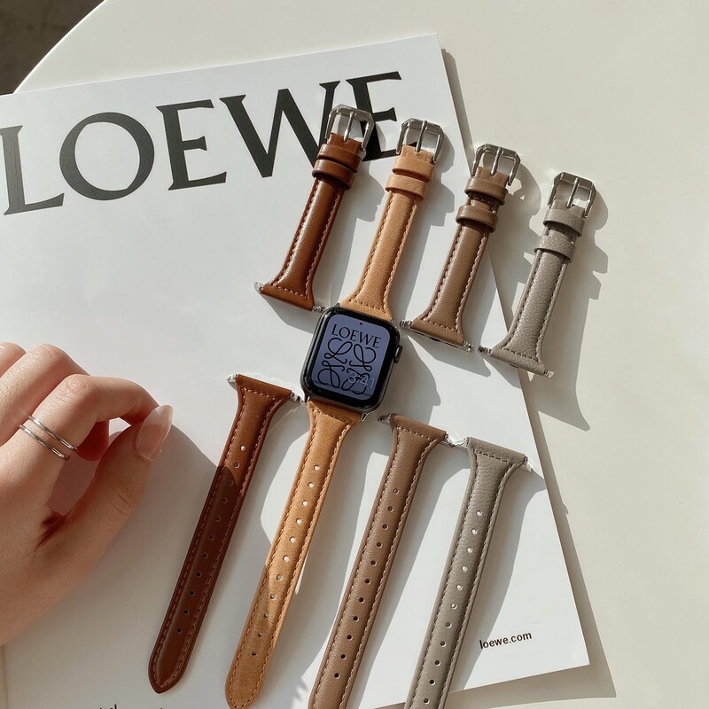 Suitable for iwatch7/6/5/4/3/2/1 generation watchband small waisted Apple Watch SE watchband simple thin women Suitable for iwatch7/6/5/4/3/2/1 generation watchband small waisted Apple Watch SE watchband simple thin women
