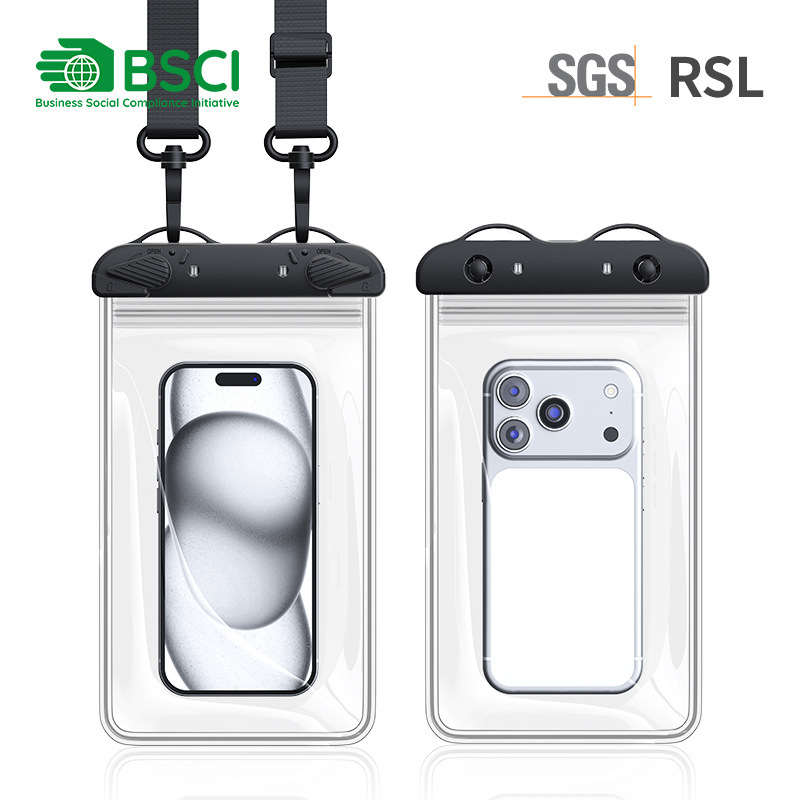 8inch Waterproof Phone Bag with Touch Screen Capability, Large Size, Suitable for Outdoor Diving and Swimming, Crossbody Phone Bag with Level 8 Waterproof Protection 8inch Waterproof Phone Bag with Touch Screen Capability, Large Size, Suitable for Outdoor Diving and Swimming, Crossbody Phone Bag with Level 8 Waterproof Protection