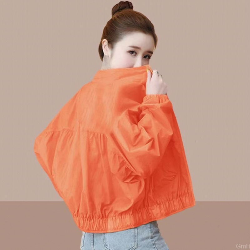 Fashionable sporty short jacket, 2026 casual summer new style, women's UV protection, versatile, lightweight, Korean style sun protection clothing