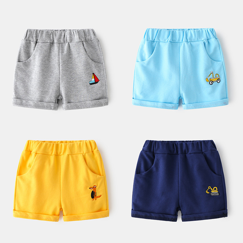 Summer sports cartoon shorts for boys