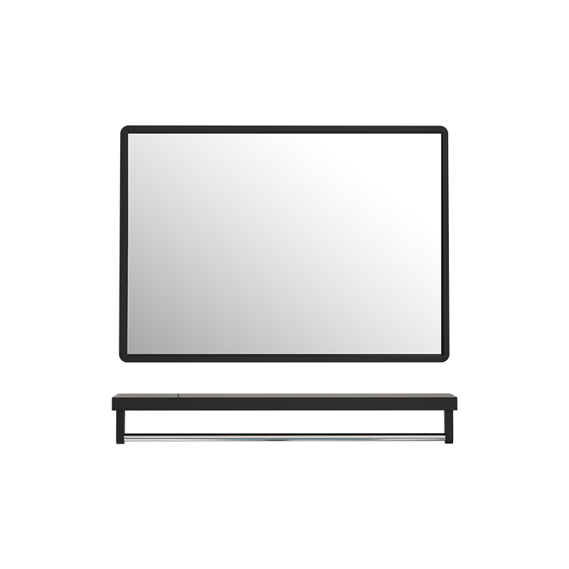 チタン空アルミ角型浴室鏡物置棚付きトイレトイレ洗面台浴室鏡壁掛け式