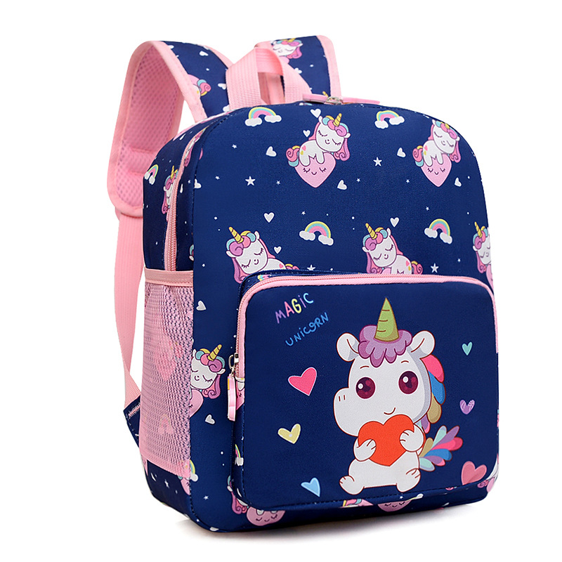Nuevo comercio exterior de dibujos animados kindergarten mochila lindo alivio de carga mochila de protección de la columna vertebral niñas mochila de gran capacidad para niños