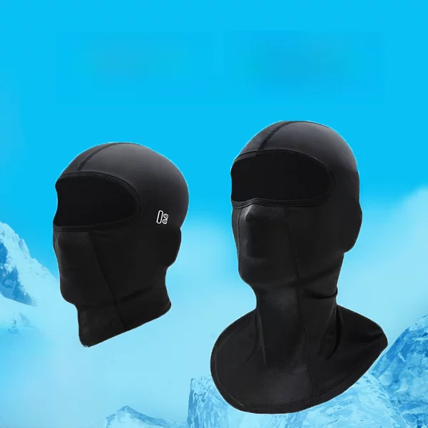 Summer Riding Ice Silk Headgear Sweat Absorbing and Wetting with Glasses Holes Motorcycle Helmet Liner Outdoor Sunscreen