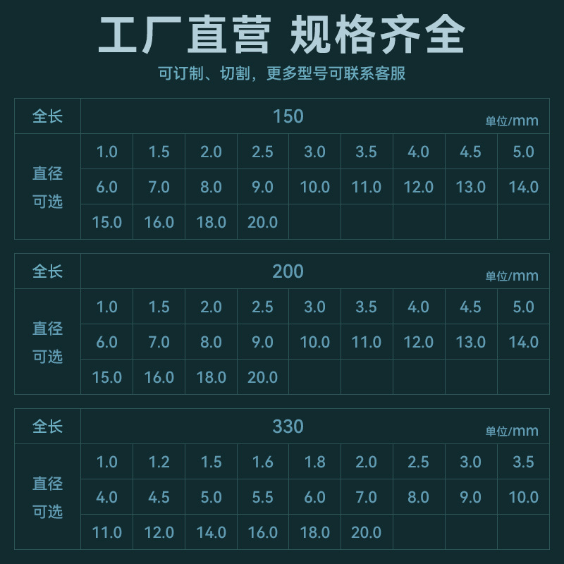 批发钨钢圆棒刀条硬质合金棒200超硬铣刀刀棒150乌钨钢棒330加长1