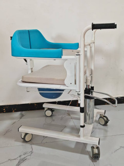Silla de Traslado Hidráulica para Enfermería de Acero Laminado en Frío, Multifuncional para Ancianos