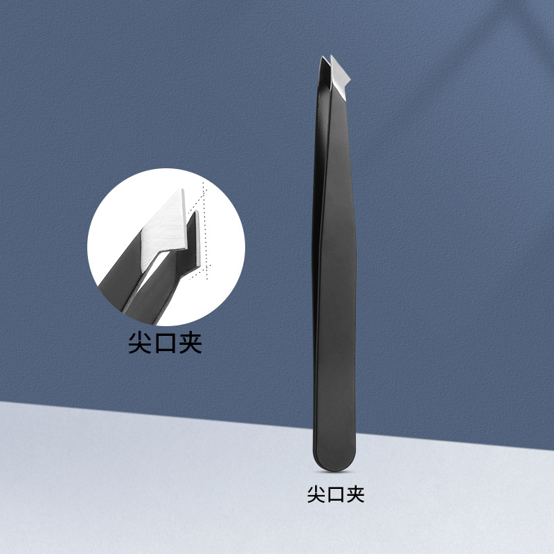 Acero inoxidable negro ceja clip de ceja especial ceja clip de ceja clip de ceja de alta precisión rosa ceja clip de ceja