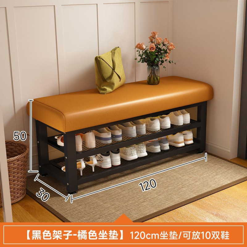 换鞋凳家用门口可坐鞋柜坐凳一体入户门轻奢高级感穿鞋凳进门鞋架|undefined
