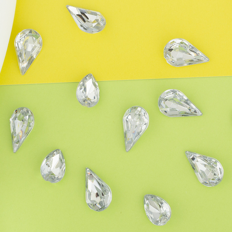Nail art super flash pointed long melon seeds water drop shaped acrylic Diamond DIY small size mini transparent diamond nail decorations Nail art super flash pointed long melon seeds water drop shaped acrylic Diamond DIY small size mini transparent diamond nail decorations