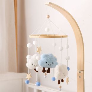 Pendant Wall Decoration Kidsren's Pendant Room Ins Fur Ball Cute Princess Wind Chime Pendant DIY Cloud Room Bed Bell