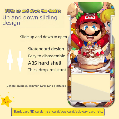 Student nucleic acid code card holder bus access control work permit card holder factory brand card holder Super Mario card holder wholesale