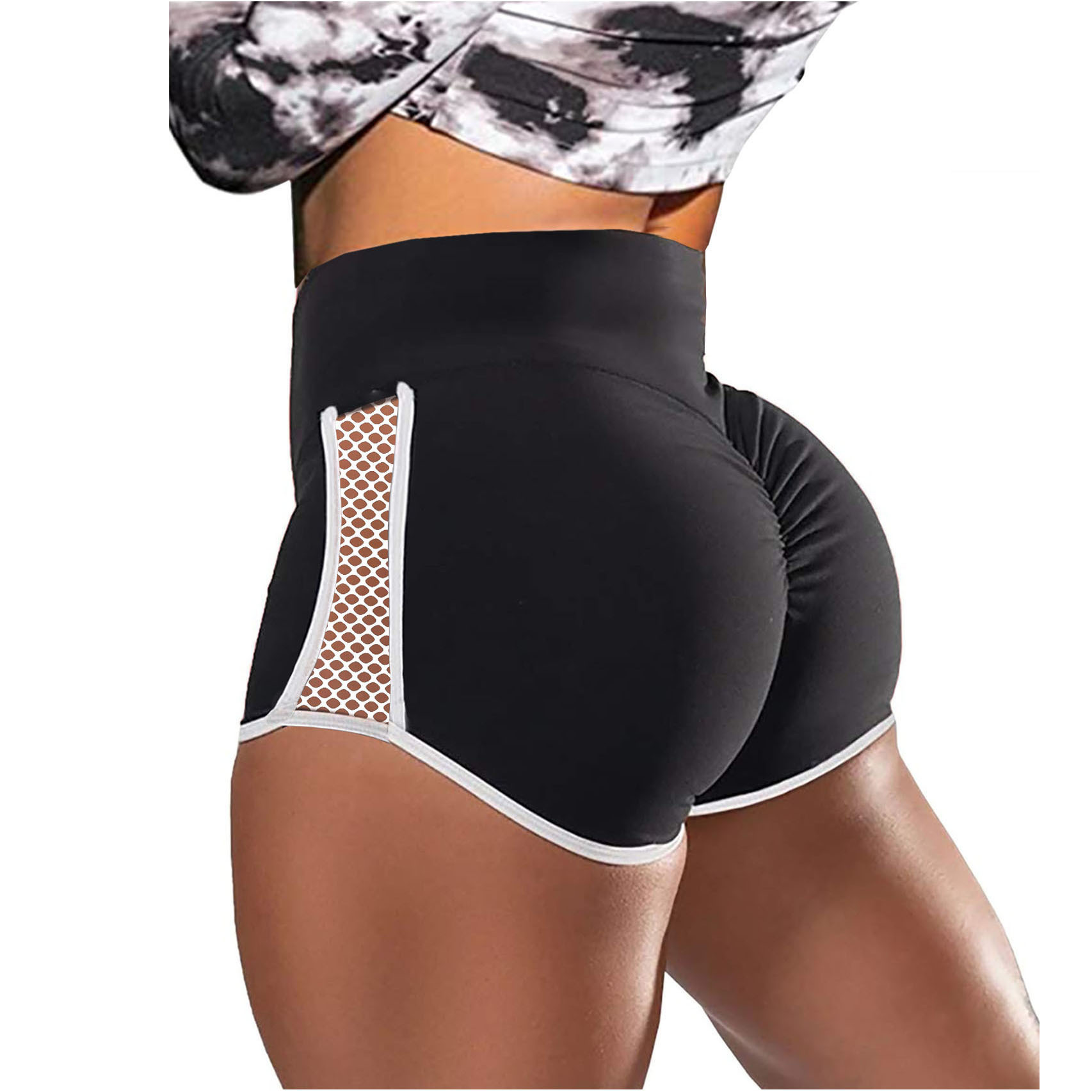 Damen Lässig Einfacher Stil Klassischer Stil Einfarbig Polyester Aktive Hose Shorts display picture 1