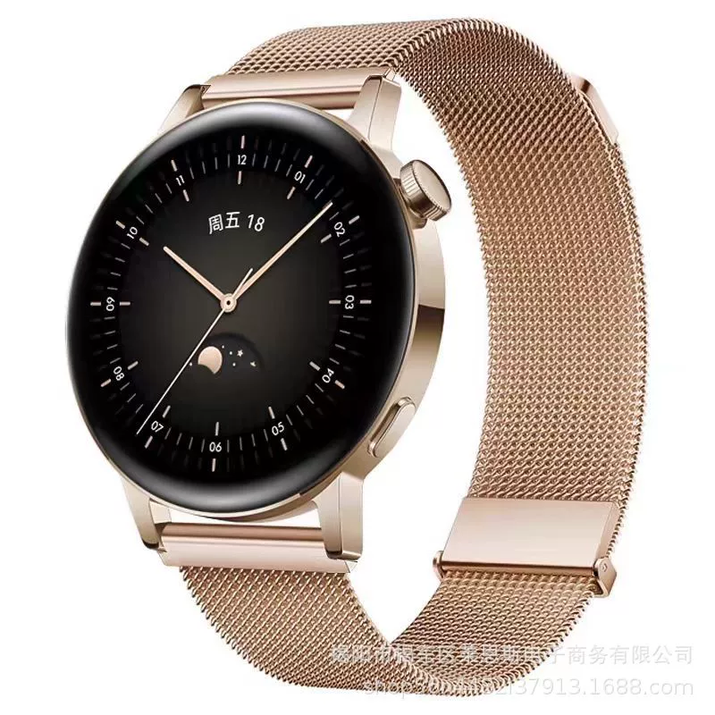 Подходит для Huawei GT/GT4, новый миланский ремешок с двойным магнитным креплением, совместим с Apple Watch S7 и Samsung
