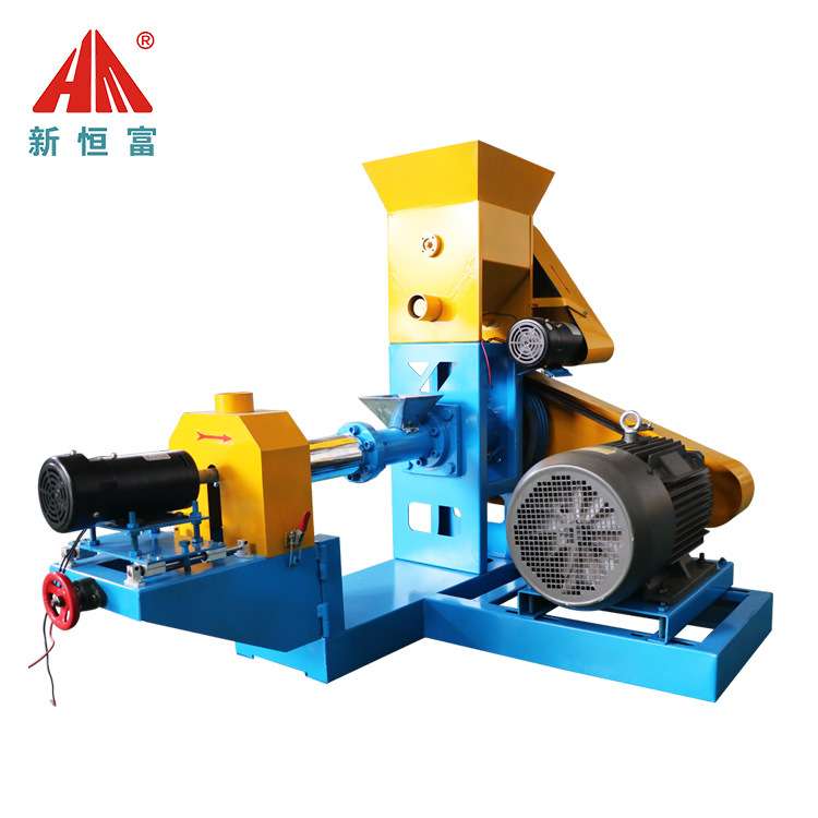 恒富机械颗粒饲料膨化设备 水产颗粒饲料膨化机 鱼虾饲料膨化机