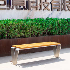 不锈钢坐凳户外长凳公园休闲凳园林休息凳 景观成品坐凳