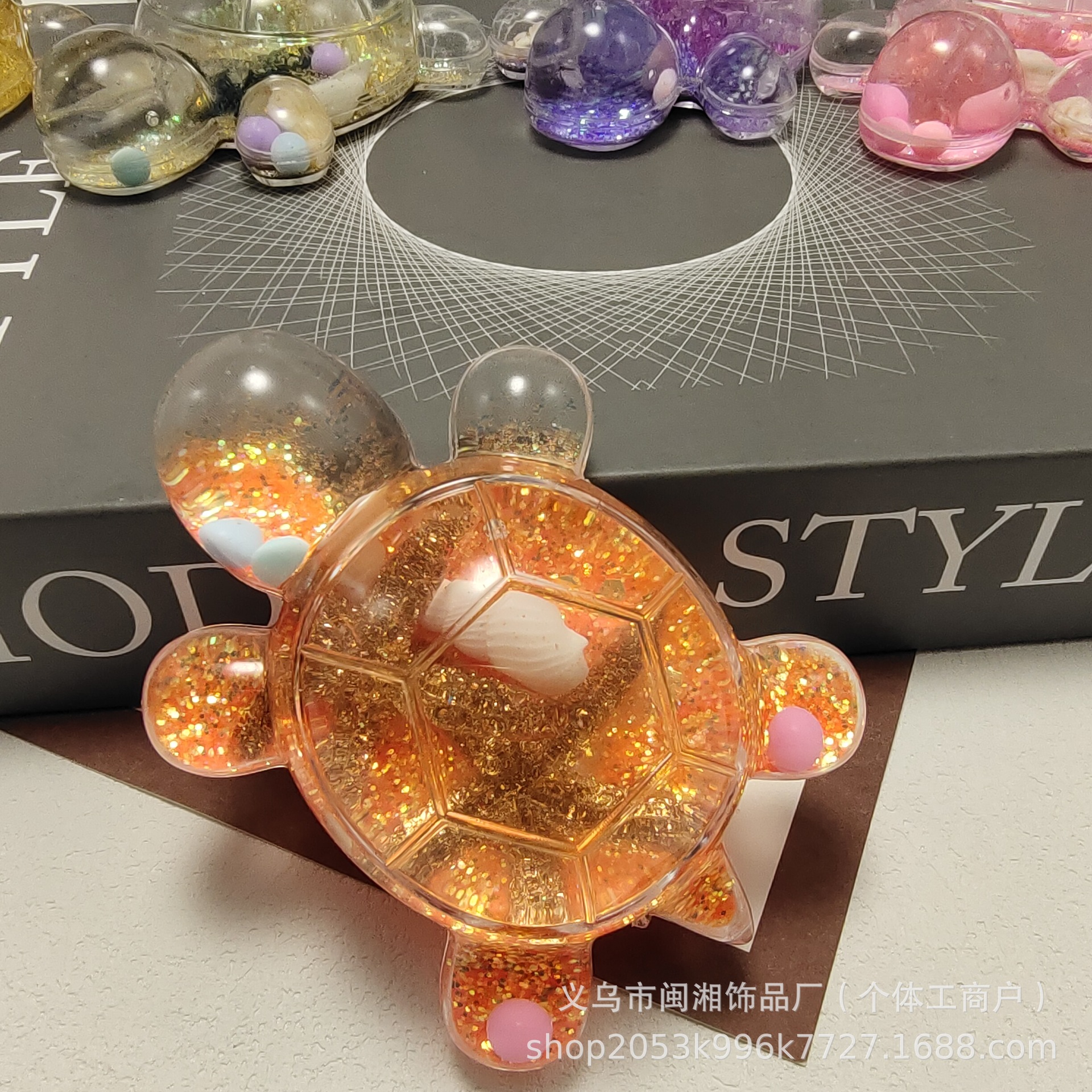 Double Starfish Flowsand Turtle (Orange)
