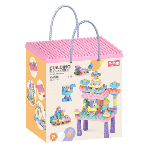 [English packaging] Export foreign trade children's building block table set diy assembled educational toys exclusive to AliExpress