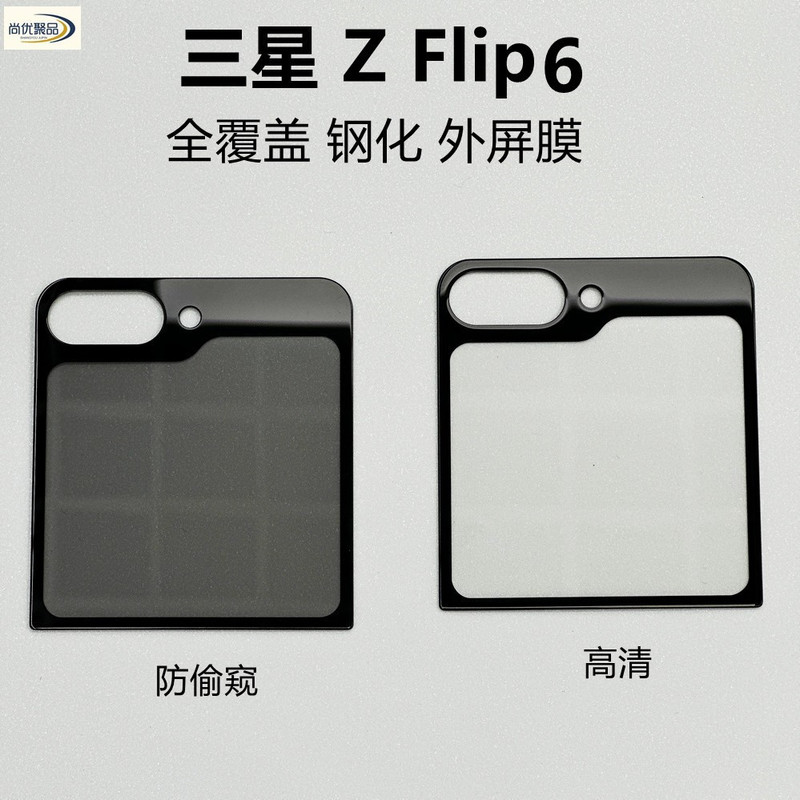 For Samsung Galaxy Z Flip6 External Screen HD Screen Film ZFLIP5 Small Folding Anti-peeping Back Film