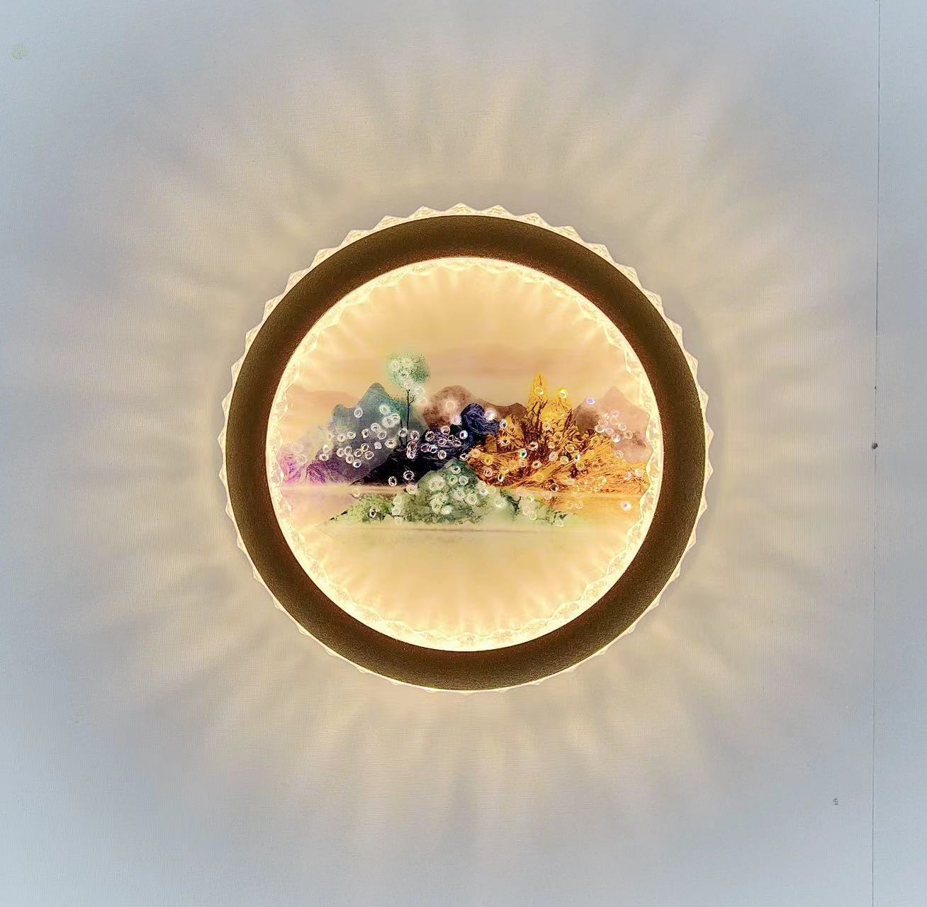 Luz lujosa lámpara de pared de dormitorio de cabecera de cama de alta gama lámpara de pared decoración mural china de fondo de la sala de estar lámpara de pared