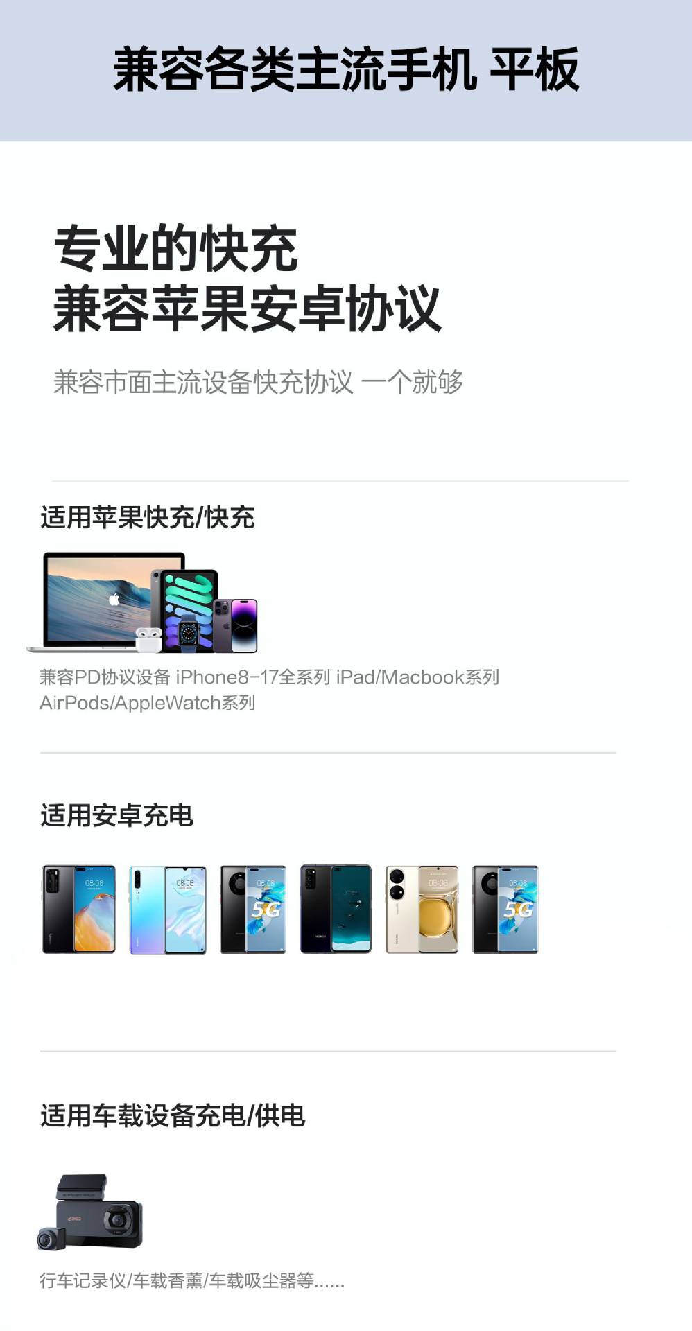Pinsheng 30W Car Charger Comes with a Retractable Cable, Super Fast Charging, Suitable for Apple and Huawei, Multi-Functional Car Charger