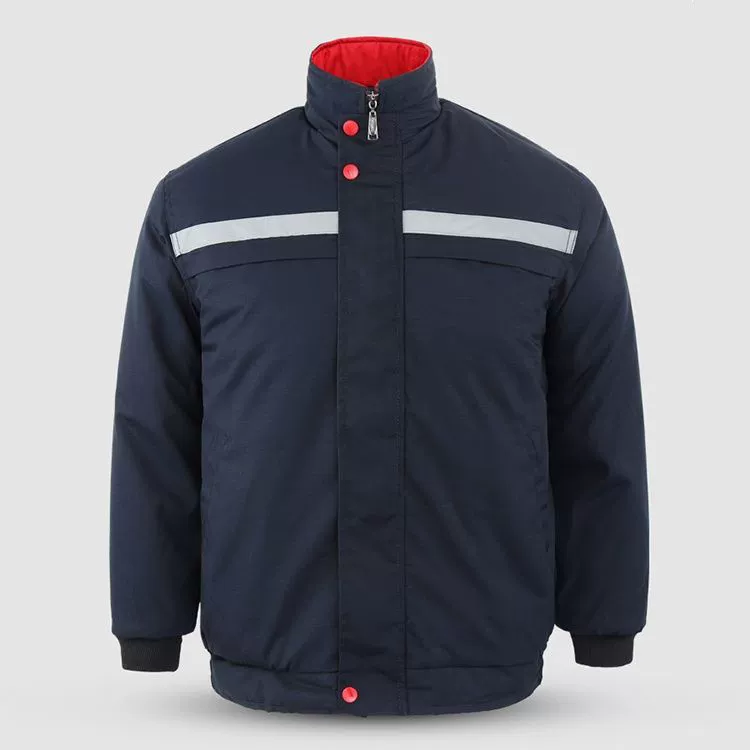 Demi-season wear-resistant jacket for work, increased thickness