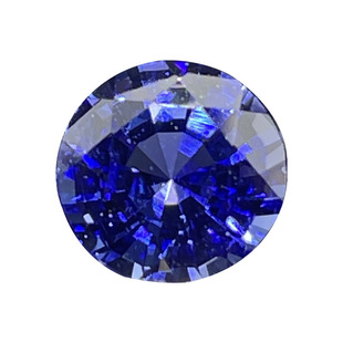 Cultivated Gemstone Sapphire Pear-Shaped Jewelry Loose Stone Blue Positive Pendant Necklace Ring Direct Supply Direct Sales